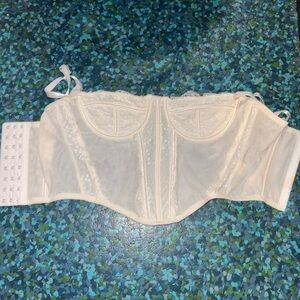 La Hearts Pacsun Sheer Ivory Bustier Going out top